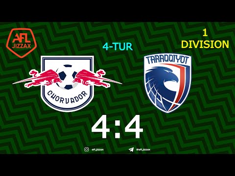 1-division. 4-tur CHORVADOR - TARAQQIYOT 4:4 (11.04.2021)