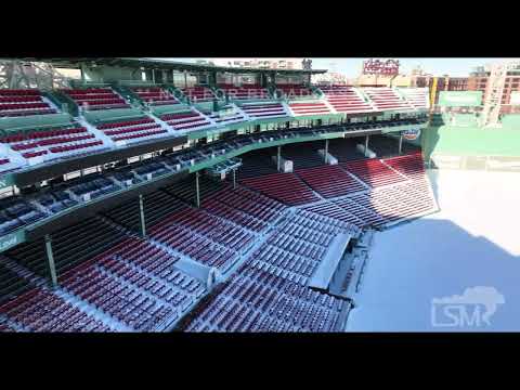 01-30-2022 Boston, MA-Fenway Park Drone day after snowiest day on record, digging out SOT