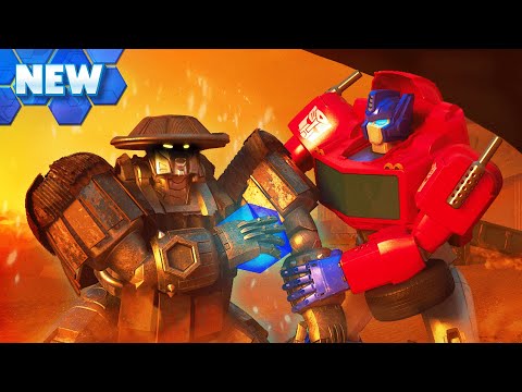 Optimus Meets MYSTERY Survivor | E12 | Transformers: CYBERWORLD