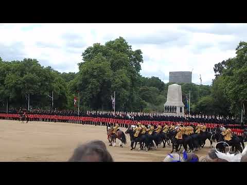 Trooping the Colour 28th May 2022,Colonels Review-Mounted Bands play 'Men of Harlech'