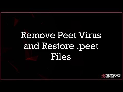 Peet Virus (.peet File) - Remove and Restore Data Video