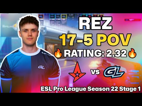 💥 REZ POV: NUKE UNKILLABLE vs Astralis! | ESL Pro League Season 22 Stage 1