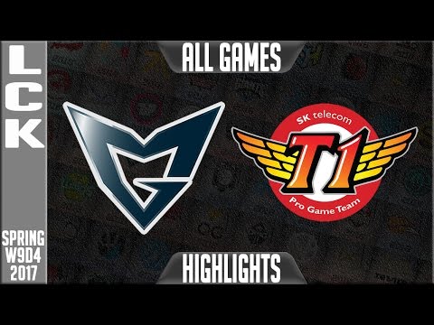 Samsung Galaxy vs SKT Highlights All Games - LCK W9D4 Spring 2017 SSG vs SKT All Games
