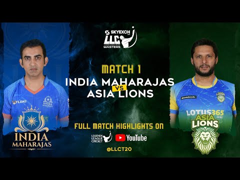 HIGHLIGHTS - INDIA MAHARAJAS VS ASIA LIONS | LEGENDS LEAGUE HIGHLIGHTS
