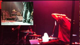 Rob Snijders drumming live with Anneke van Giersbergen (Mexico City, July 2011)