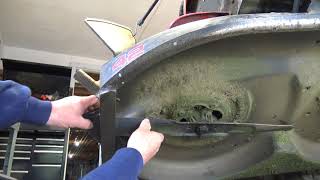 How to remove a stubborn mower blade nut