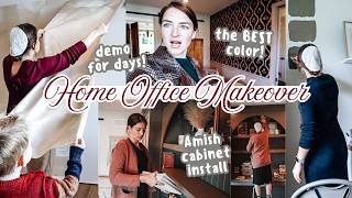 Amish craftsmen made my home office SO MUCH BETTER! | Office and Craft Room Makeover and Tour