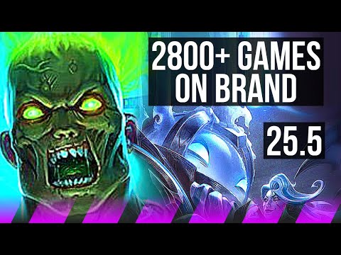 BRAND & Zeri vs NAUTILUS & Ezreal (SUP) | 2800+ games | EUW Grandmaster | 25.5