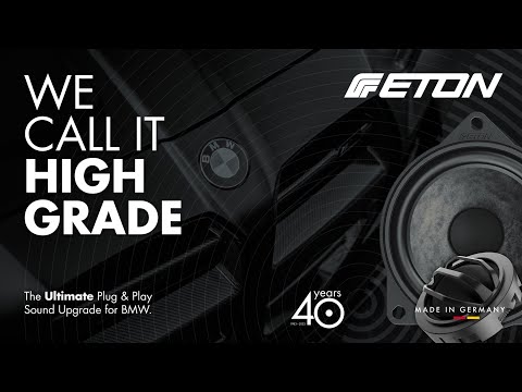 ETON BMW Ultimate Series - The new Plug & Play Upgrade loudspeaker system - a class on its own.