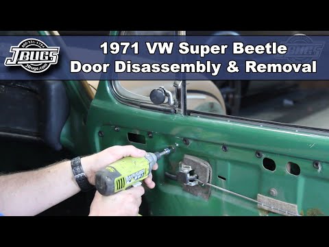 JBugs - 1971 VW Super Beetle Door Disassembly & Removal