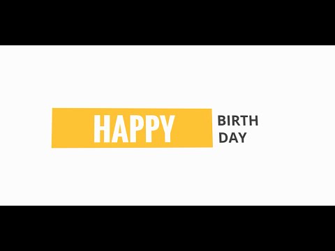 Happy Birthday Song for Jaime, Kinetic Typography 1080p