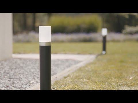 Video Oberon DL, moderní zahradní sloupkové světlo, LiGHTPRO