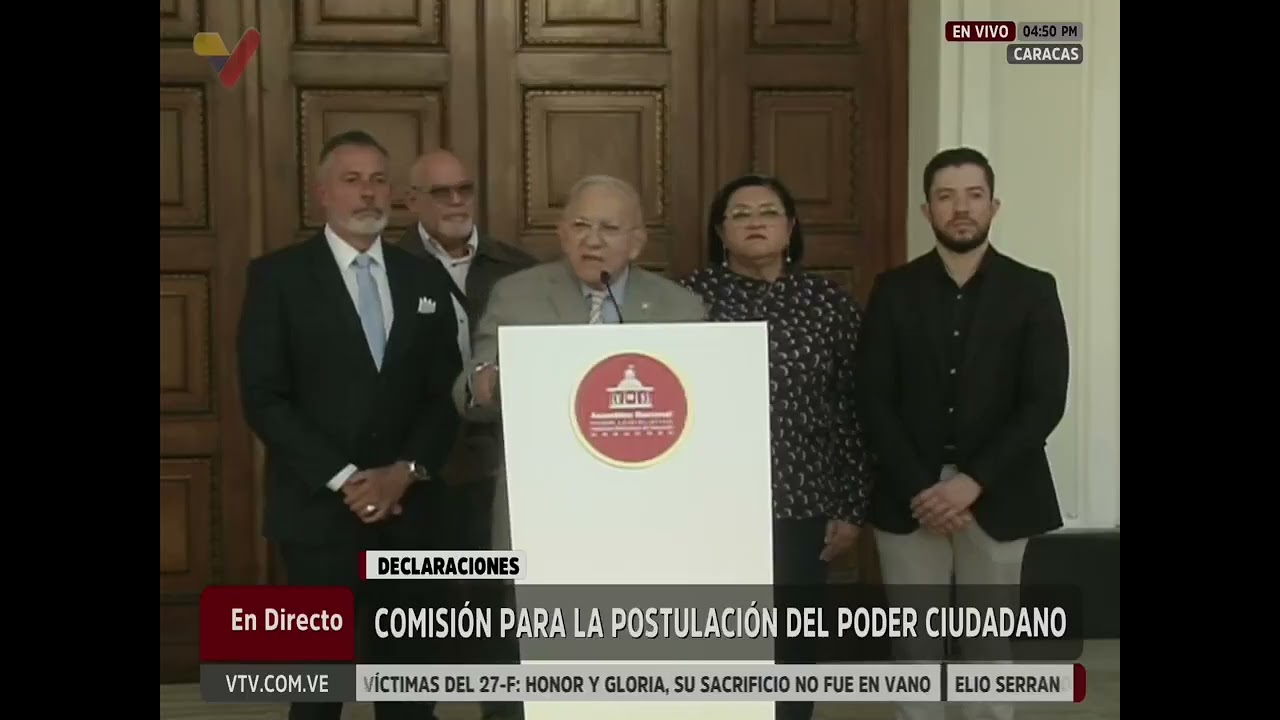 Rueda de prensa de la Comisión de Postulaciones del Poder Ciudadano, 27 de febrero de 2026