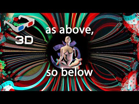 As Above So Below - Full HD 3D Anaglyph Video animated by Nearly Dark
