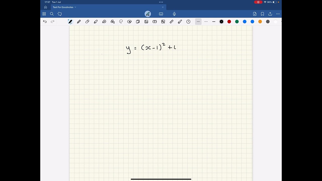 Problem with convert to graph feature Goodnotes