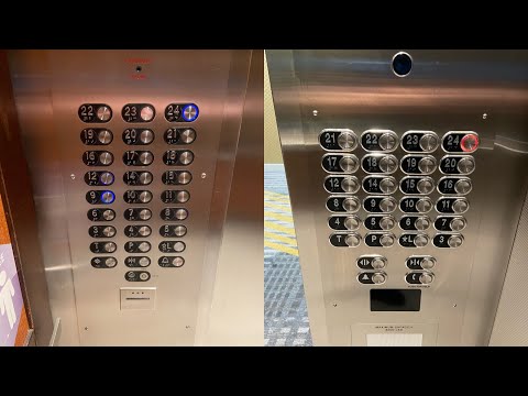 A Mod In Progress Ride On The Westinghouse/Schindler Elevators @ Hyatt Regency, Downtown Miami, FL