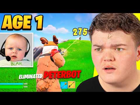 Reacting To AGE 1 - 100 Fortnite Clips!