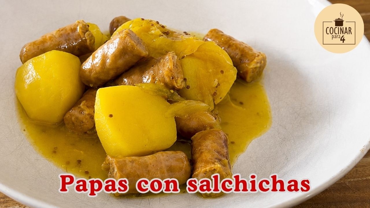 Cocina humilde: Papas con salchichas a la mostaza