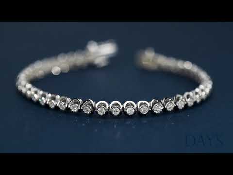 Diamond Tennis Bracelet In 14kt White Gold (2ct Tw)