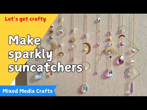 How to make sparkly crystal suncatchers