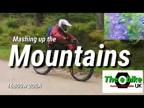 EXTREME OFFROAD e biking with a Mountain smashing 16800w 200A of power