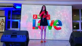 Mica Becerro sings 'Oh Holy Night' at the #JustLoveKapamilya Media Christmas Party