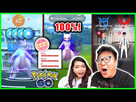 Shadow Mewtwo Duo, And 100% Shadow Mewtwo Caught in Pokemon GO