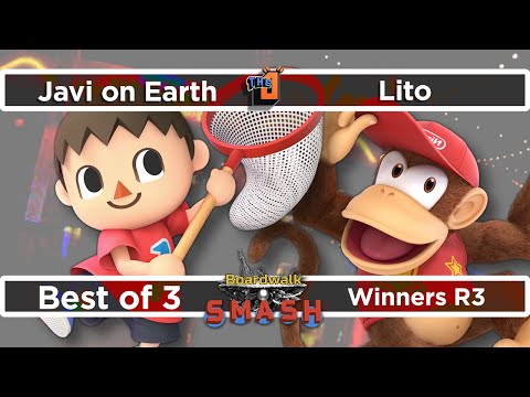 Javi On Earth (Villager) vs Lito (Diddy Kong) Winners R3 - Boardwalk Smash #37 - SSBU