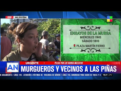 🔴 SAN CRISTÓBAL: VECINOS Y MURGUEROS A LA PIÑAS POR RUIDOS MOLESTOS