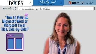 👩🏼‍💻 How to View 2 Microsoft Word or Microsoft Excel Files, Side-by-Side! 📑