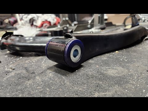 SuperPro Control Arm Bushing install and Alignment Honda Fit