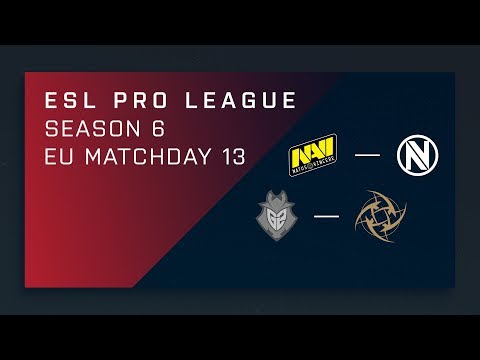 Full Broadcast: NaVi vs. EnVy | G2 vs. NiP - EU Day 13 - ESL Pro League Season 6