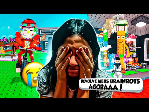 VIREI O NOVO INFLUENCIADOR E R0UBEI TODA A BASE DA MINHA IRMÃ E DA MINHA MÃE NO ROUBE O BRAINROT!!😡