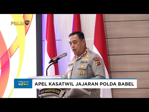 APEL KASATWIL POLDA BABEL 2025 FOKUS PADA EVALUASI KINERJA DAN PENGUATAN STRATEGI KEPOLISIAN