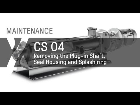 Maintenance: CS - 04 - Removing the Plug-in Shaft,Seal Housing,Splash ring
