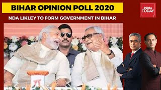Opinion Poll On Bihar Elections: With 133-143 Seats, NDA Likely To Form Government In Bihar - Download this Video in MP3, M4A, WEBM, MP4, 3GP