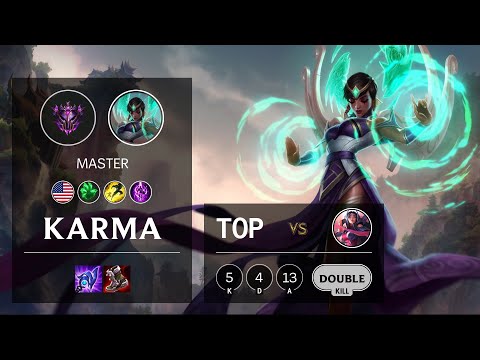 Karma Top vs Irelia - NA Master Patch 11.1