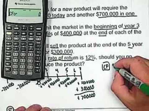 15. BA II Plus Calculator: Cash Flow - Net Present Value Video