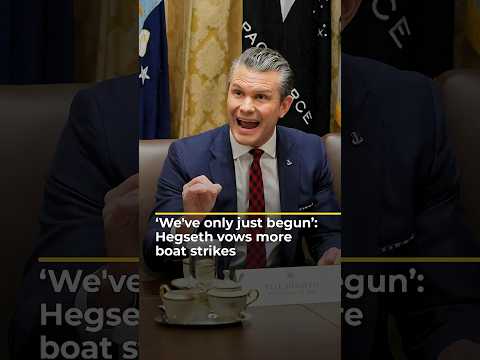 Hegseth vows more boat strikes amid accusations he broke the law | AJ #shorts
