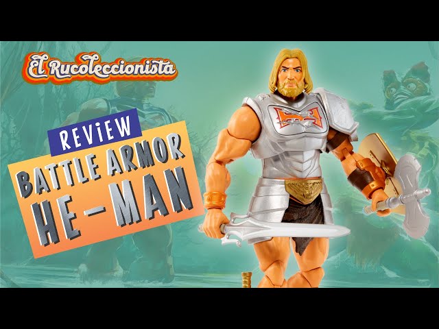 Vídeo relacionado con Masters of the Universe Figura de Acción He-Man - Con Armadura Grayskull y 2 Accesorios - 13,9 cm - Regalo para Coleccionistas y Niños de 4+ Años