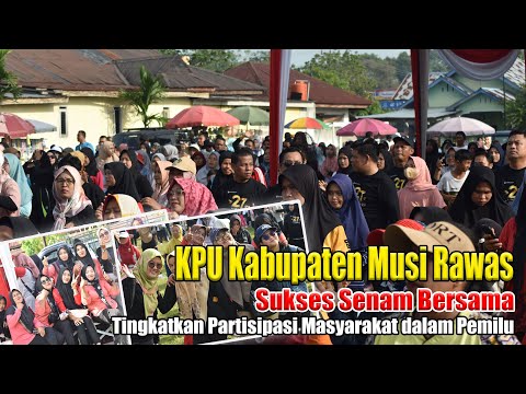 KPU Mura Sukses Gelar Jalan dan Senam Sehat Bersama Para Pen