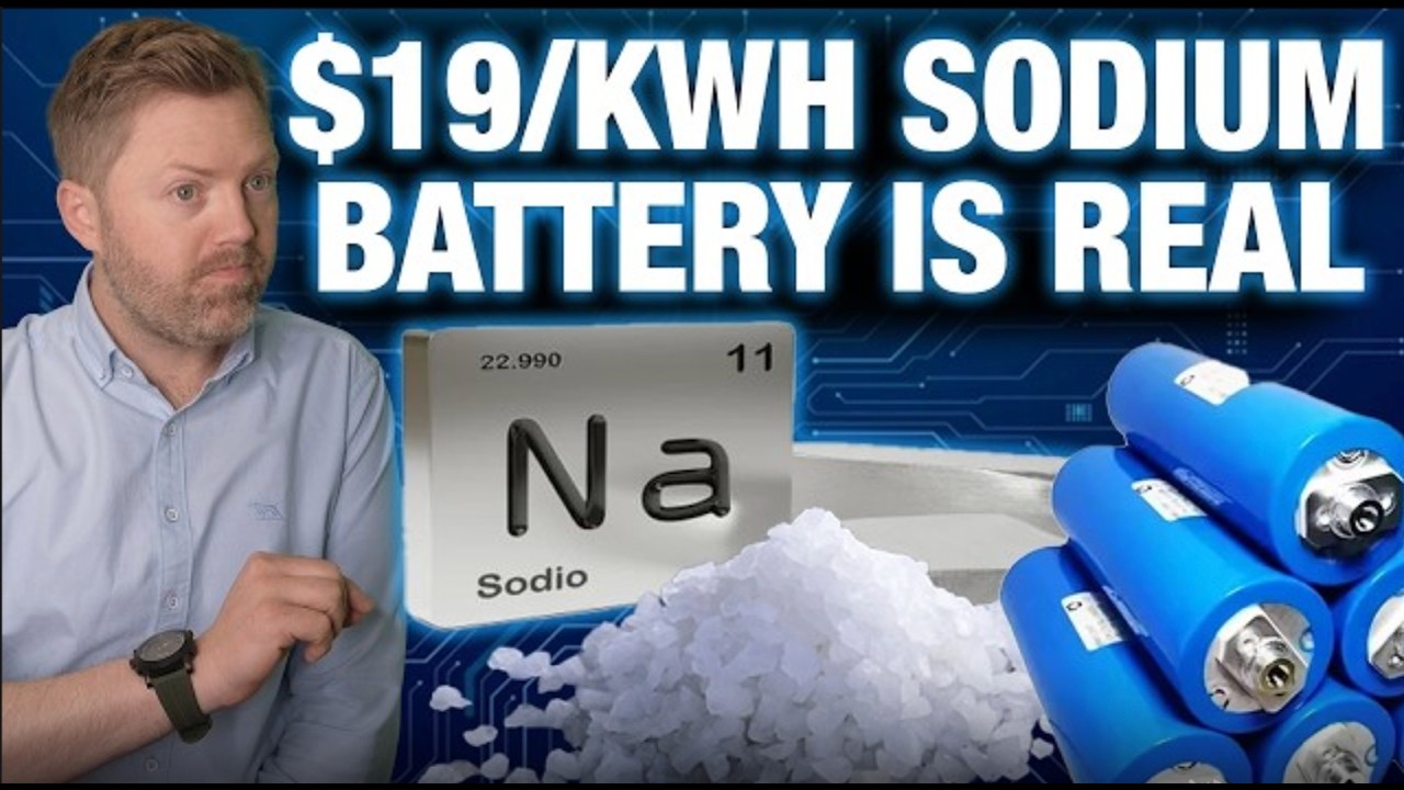 CATL Naxtra sodium-ion battery cells on display at a product reveal