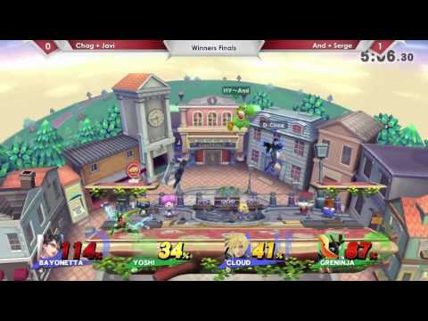 SP46 2v2 - Chag (Bayonetta) & Javi (Marth) Vs. And (Yoshi) & Serge (Greninja) WF - Smash 4