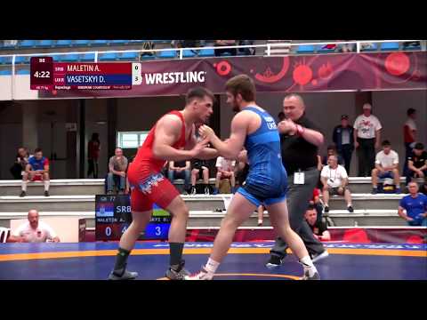 Repechage GR - 77 kg: A. MALETIN (SRB) v. D. VASETSKYI (UKR)