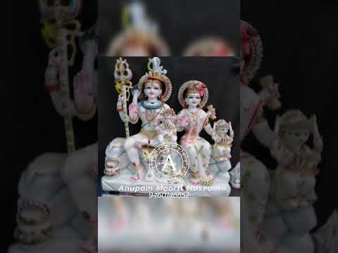 White Marble Gori Shankar God Statue