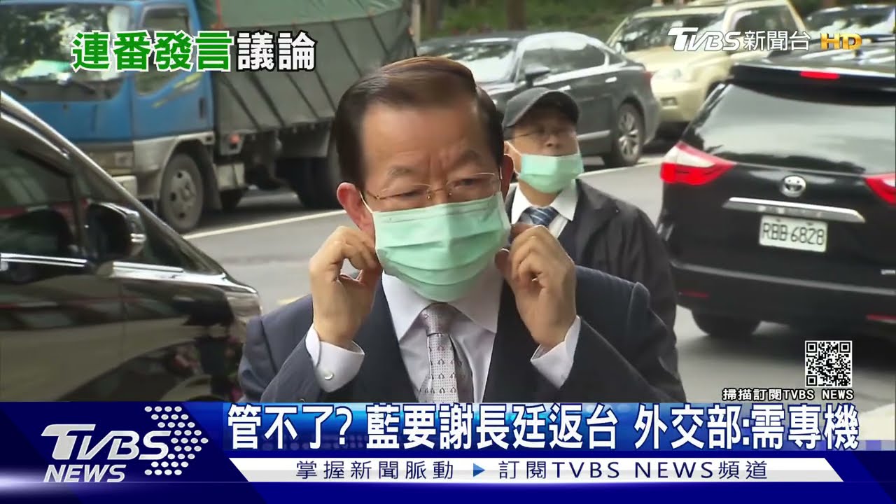 藍要謝長廷周四返台備詢!外交部:返台需專機 不反對視訊