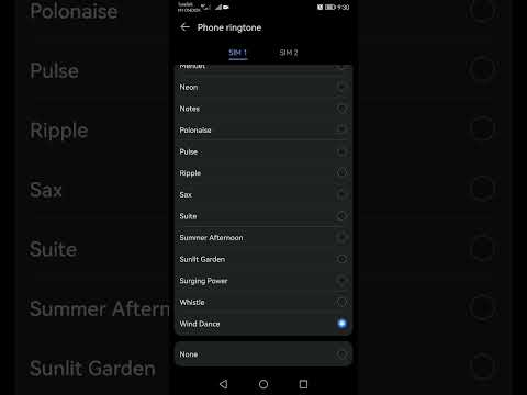 Huawei P20 Pro all sounds ringtone and all sounds nofitications