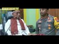 MOMEN KETIKA KH MUCHTAR MU THI SHIDDIQIYYAH PLOSO DIDATANGI KAPOLRES JOMBANG DI KEDIAMAN MSAT