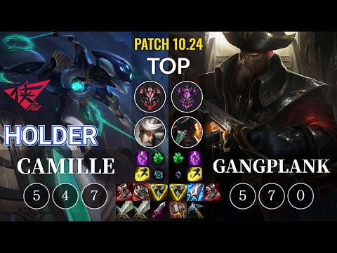 RW Holder Camille vs Gangplank Top - KR Patch 10.24