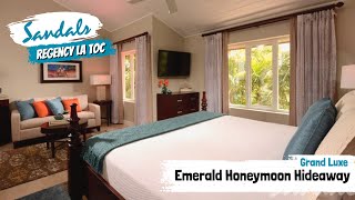 Emerald Honeymoon Hideaway Grande Luxe (HGL) | Sandals La Toc, St Lucia | Full Room Tour & Review 4K